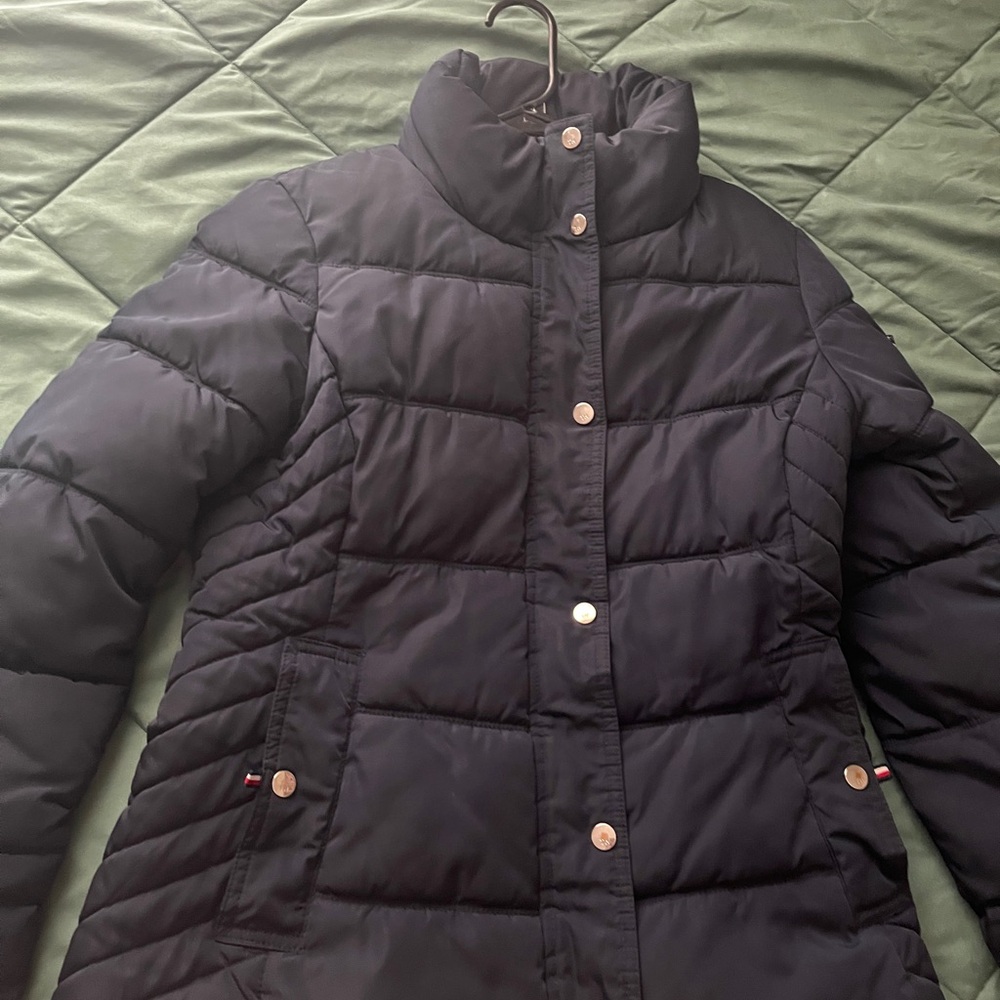 Tommy Hilfiger Women's Navy Puffer Jacket